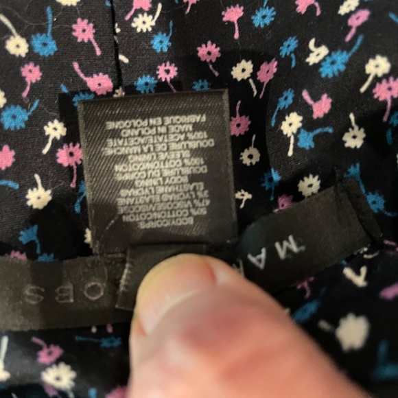 Marc Jacobs Blue Blazer Rose Button Size 4 - Picture 7 of 7